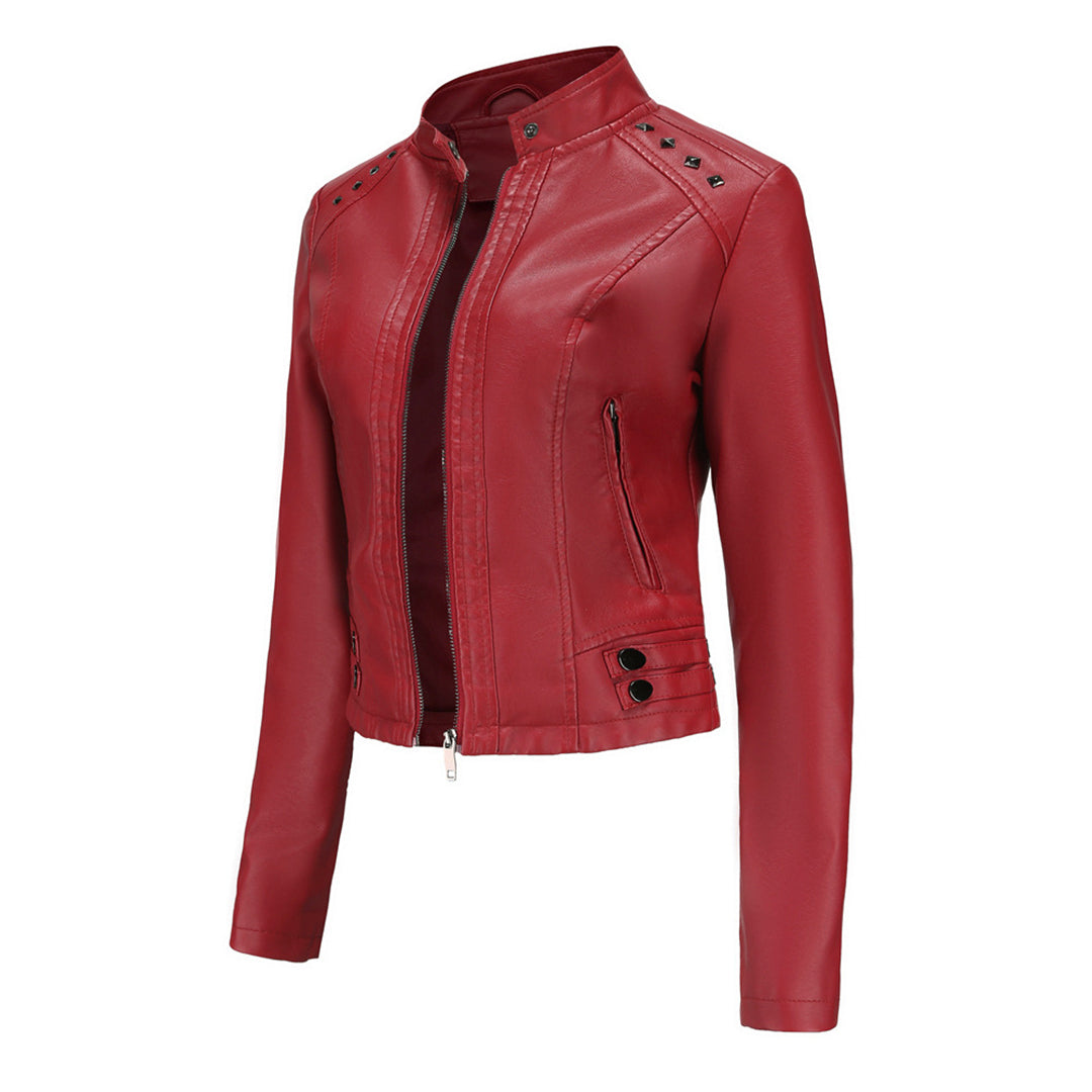 Stijlvolle Bikerjack Met Rits | Kort