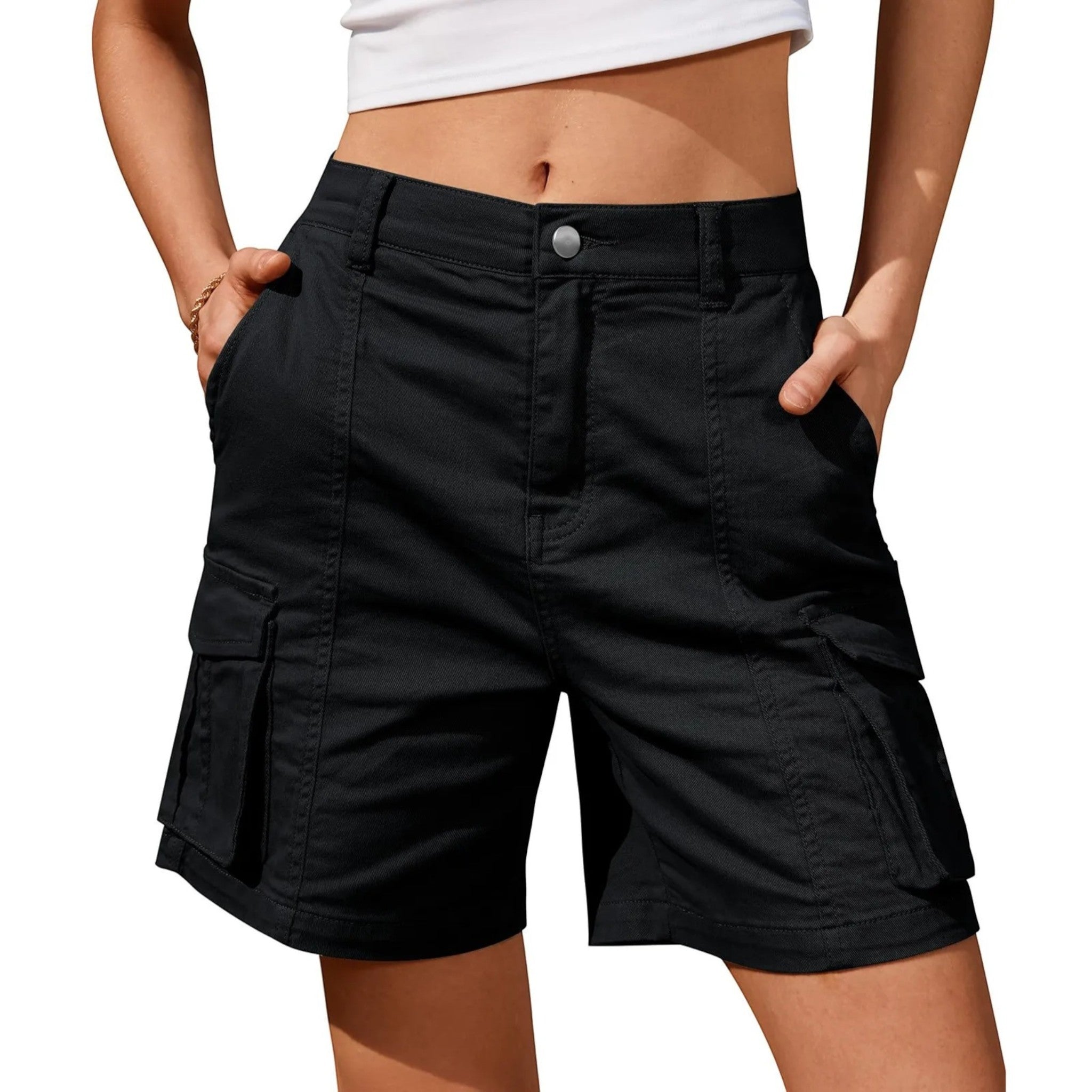Cargo Shorts | Hoge Taille