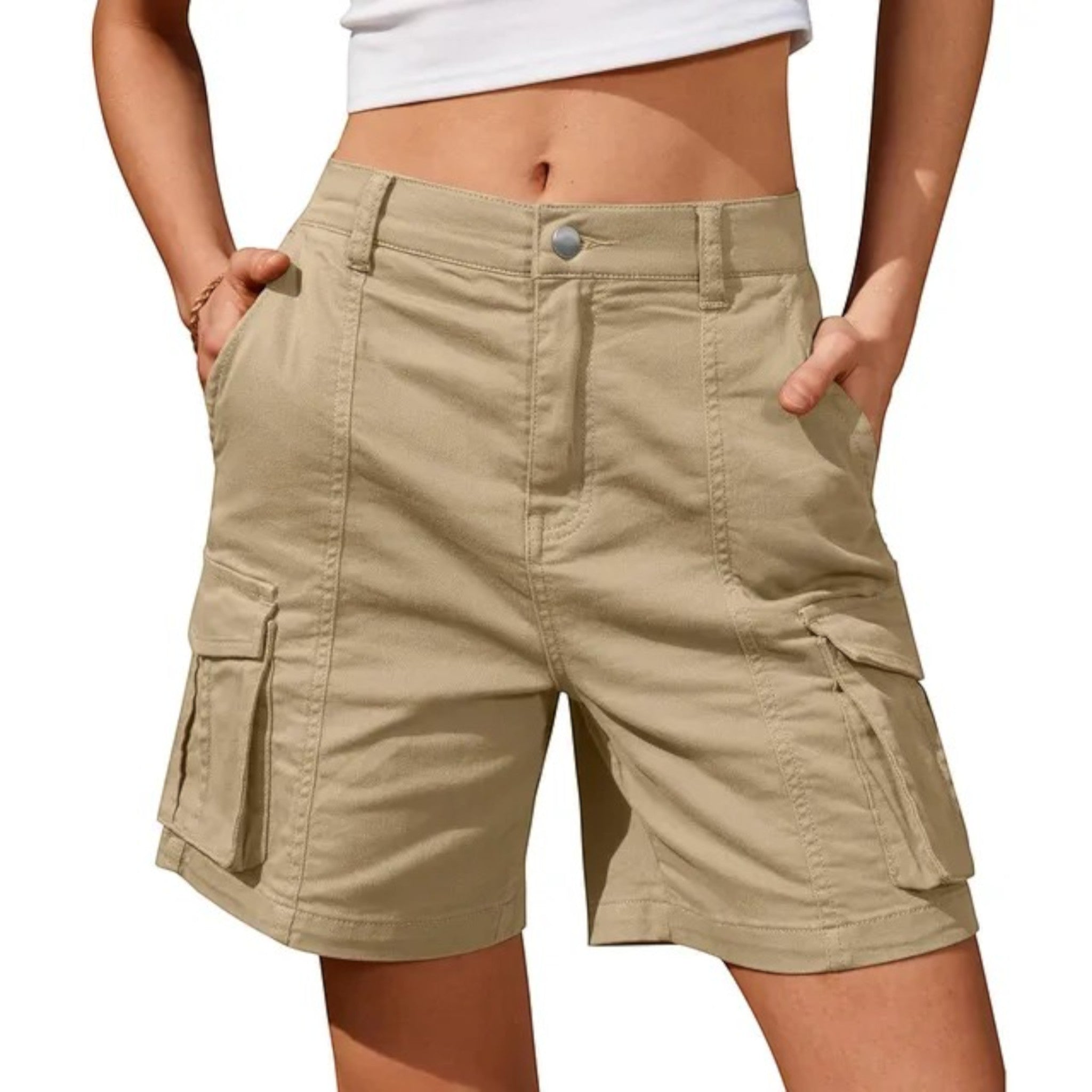 Cargo Shorts | Hoge Taille