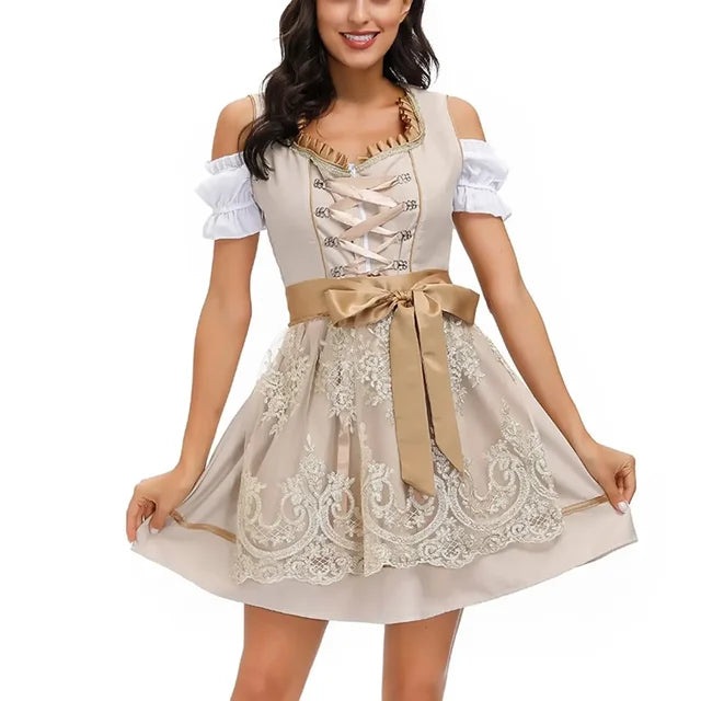 Oktoberfest Dirndljurk Met Vierkante Hals | Mini