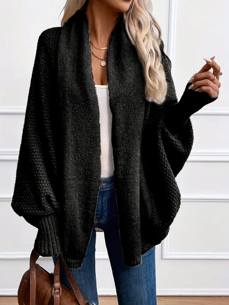 Casual Oversized Gebreid Vest Voor Dames