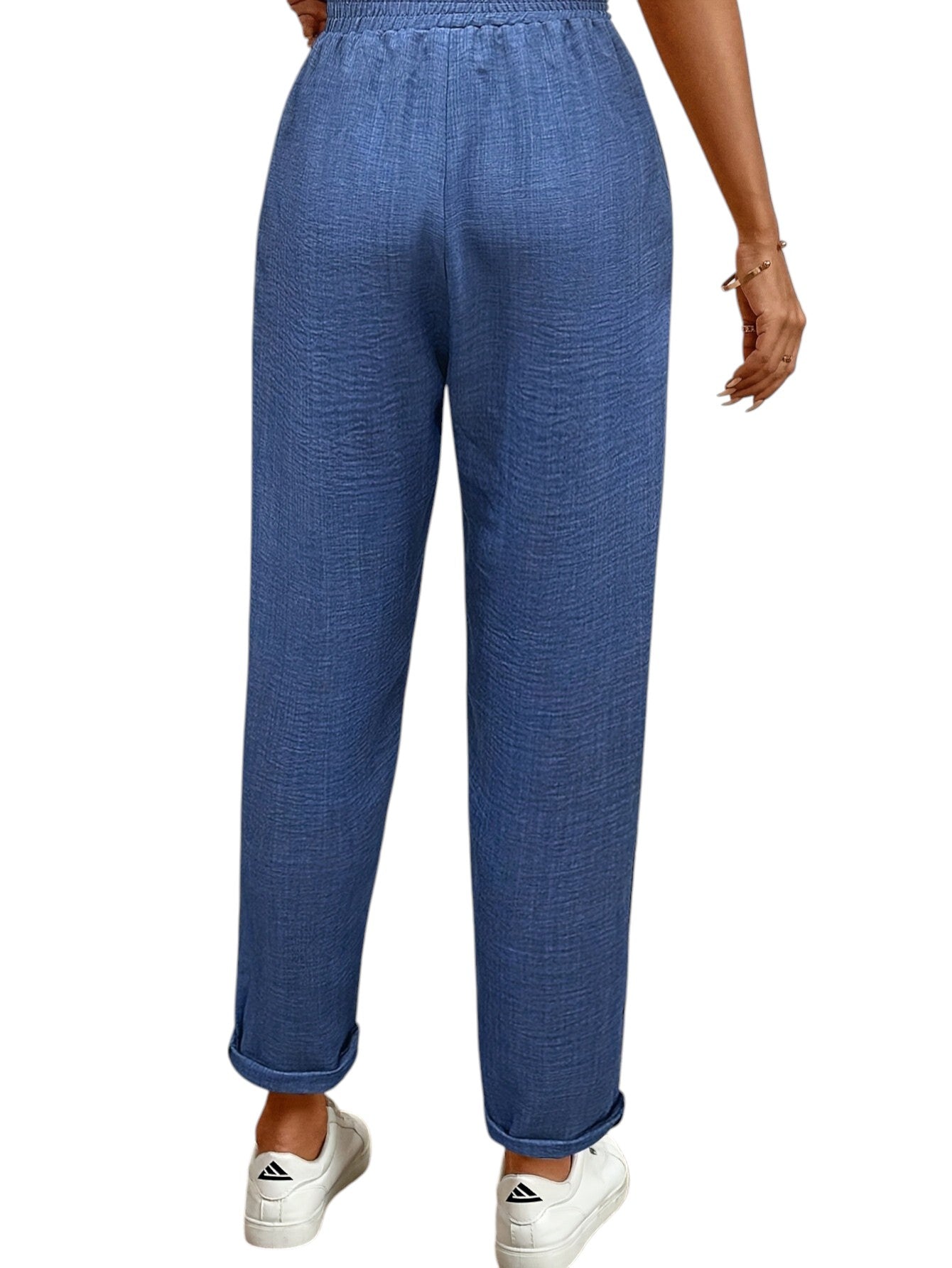 Elastische Linnen Dames Broek