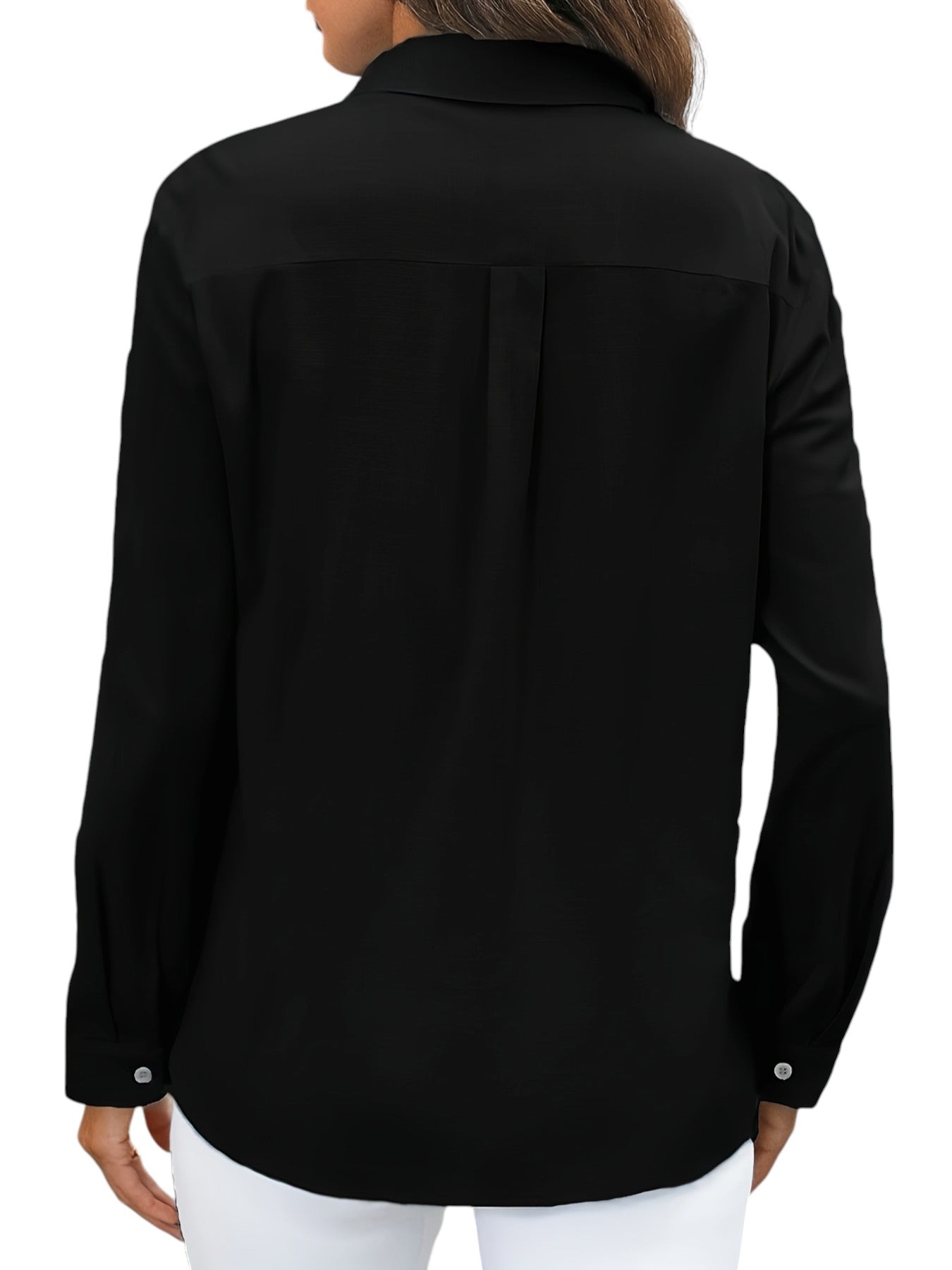 Linnen Dames Blouse In Effen Kleuren
