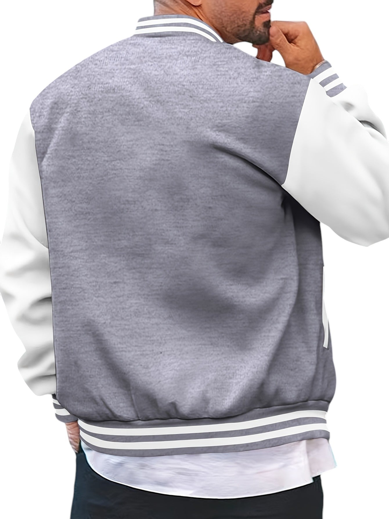 Klassieke Varsity Jas – Heren Casual Baseball Jack met Regular Fit