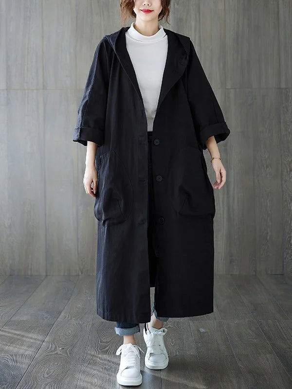 Selena - Lange Trenchcoat Jas Voor Dames