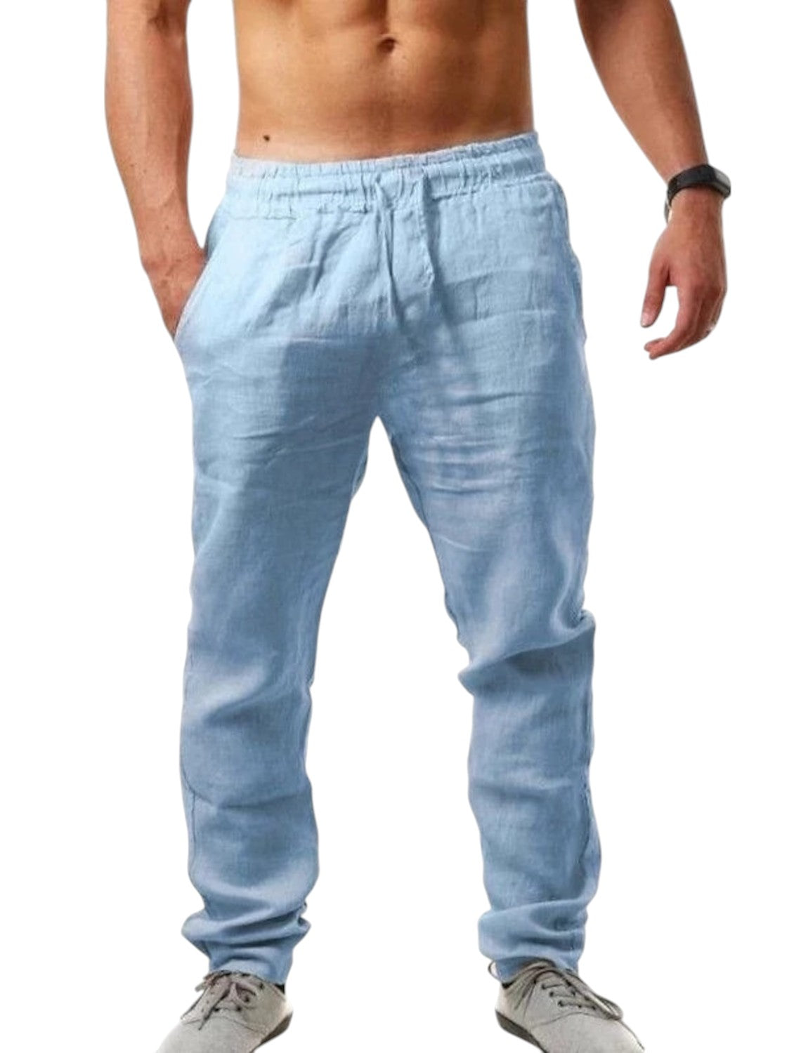 Casual Linnen Broek voor Heren