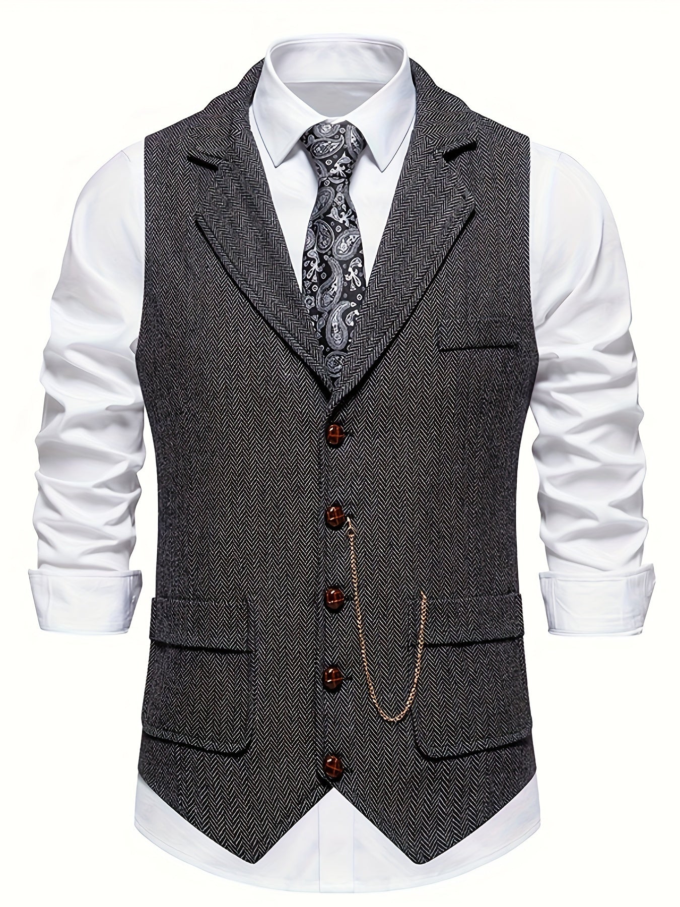 Klassiek Heren Gilet Getailleerd