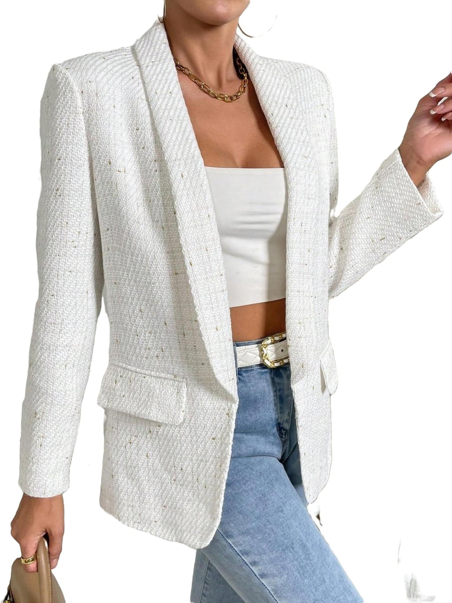 Geruite Dames Blazer Jas - Lucia