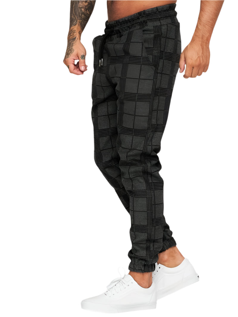Xander - Trendy Geruite Joggingbroek Heren