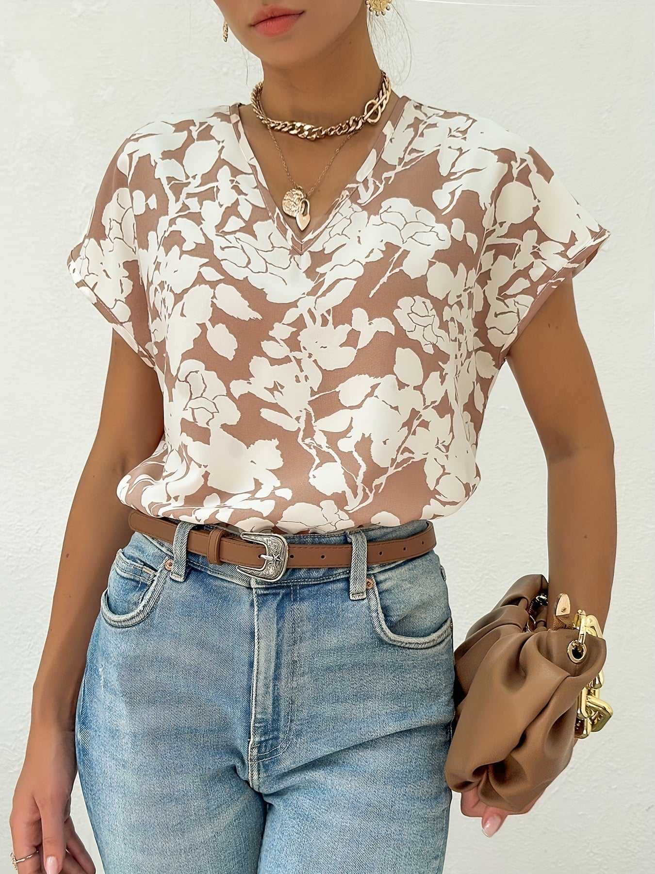 Zomer Shirt Dames Met Bloemenprint
