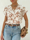 Zomer Shirt Dames Met Bloemenprint