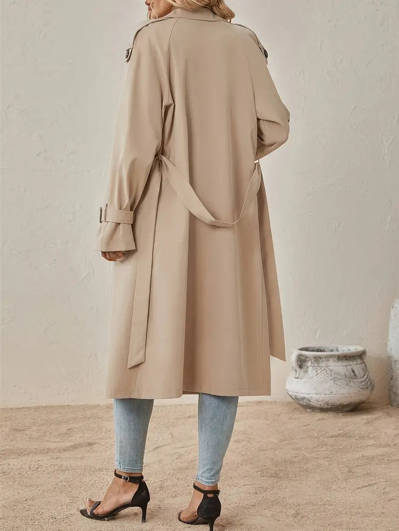 Lange trenchcoat Jas Voor Dames - Elisa