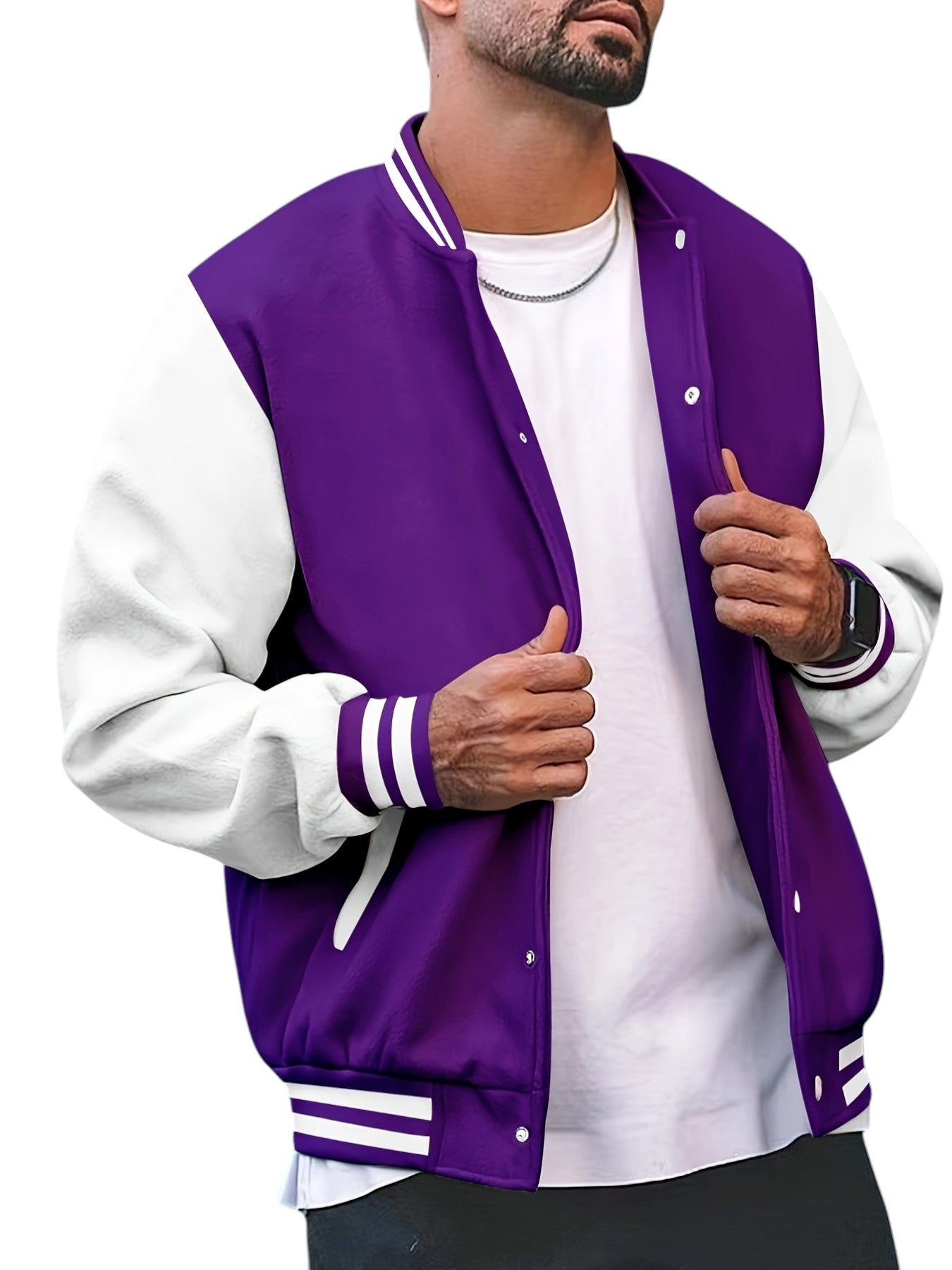 Klassieke Varsity Jas – Heren Casual Baseball Jack met Regular Fit