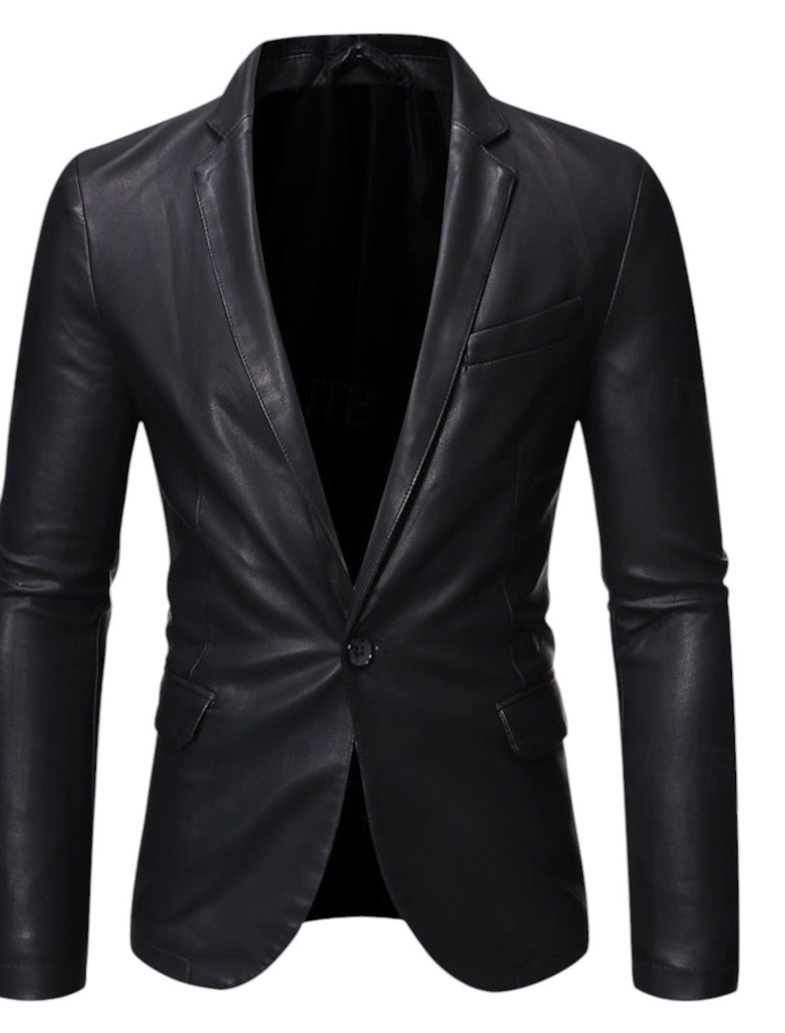 Stijlvolle Leren Heren Blazer