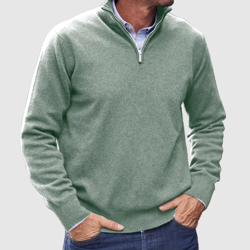 Italiaanse Half-Zip Trui Voor Heren - Ferdinand