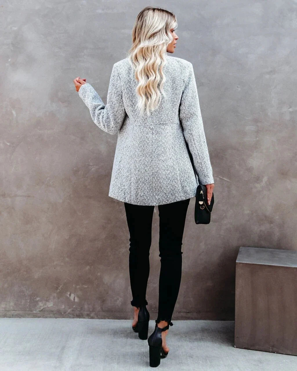 Stijlvol Gebreide Trenchcoat | Lang