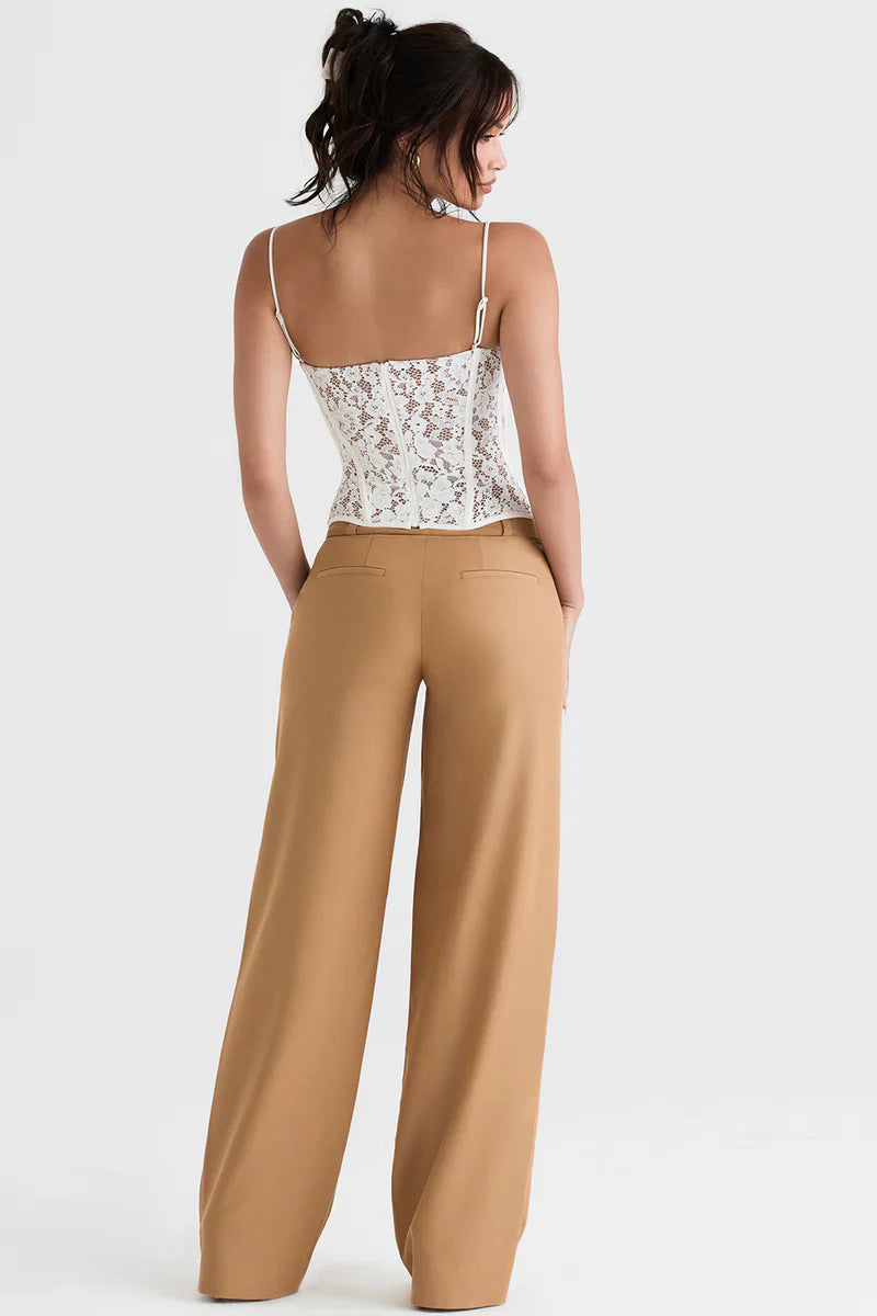 Chique Dames Pantalon Met Wijde Pijpen