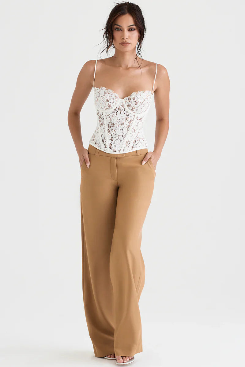 Chique Dames Pantalon Met Wijde Pijpen