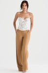 Chique Dames Pantalon Met Wijde Pijpen