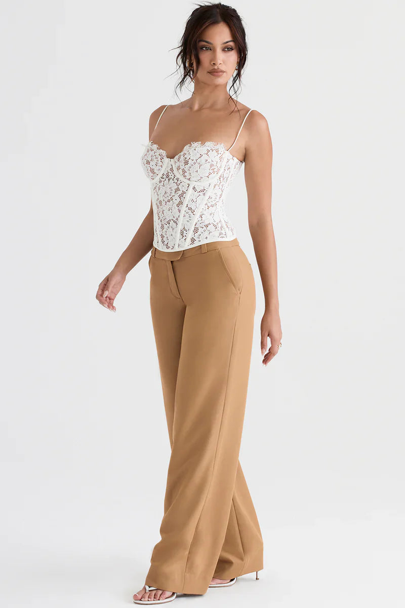 Chique Dames Pantalon Met Wijde Pijpen