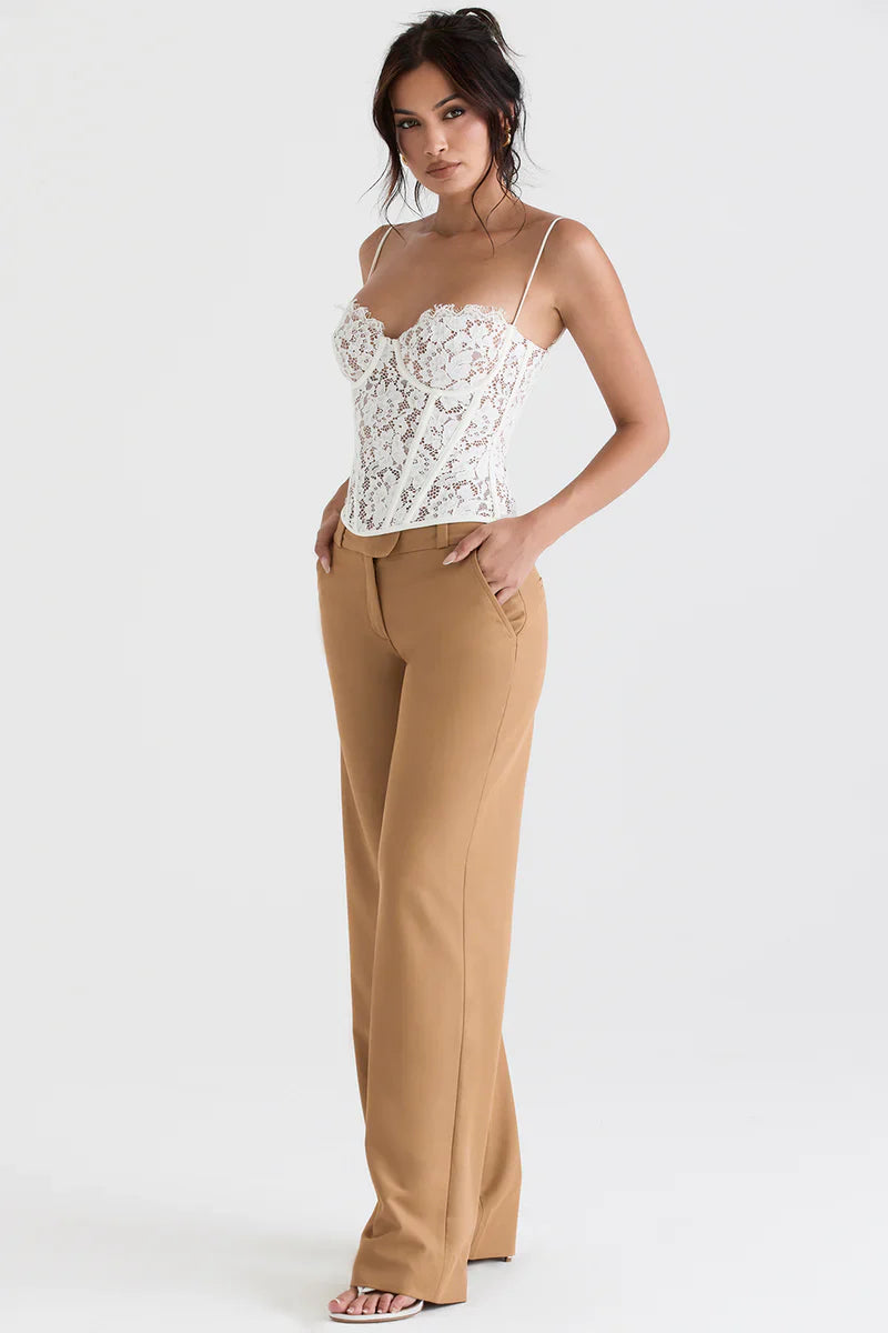 Chique Dames Pantalon Met Wijde Pijpen