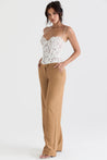 Chique Dames Pantalon Met Wijde Pijpen