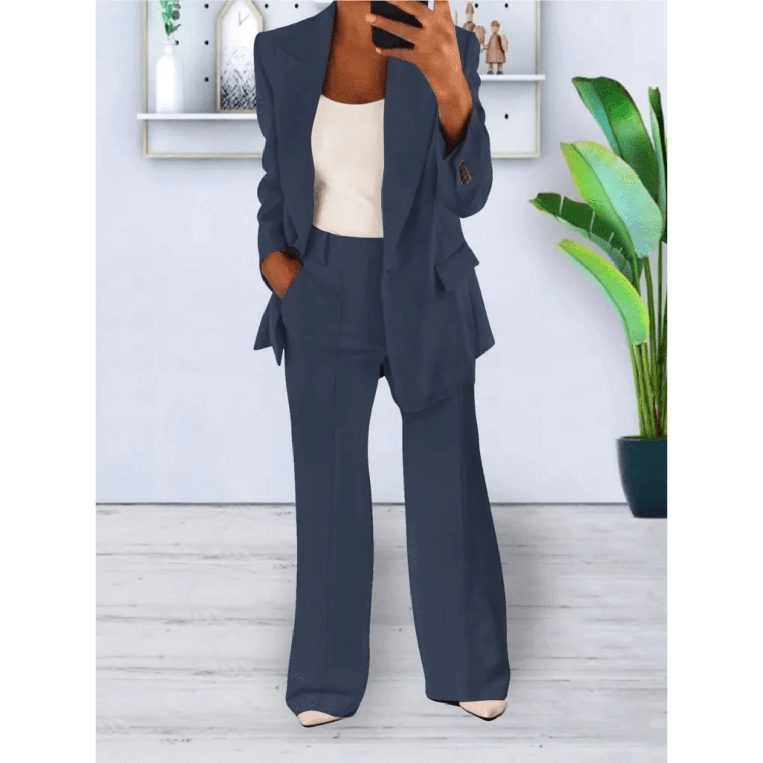 2-Delig Damespak Blazer & Broek
