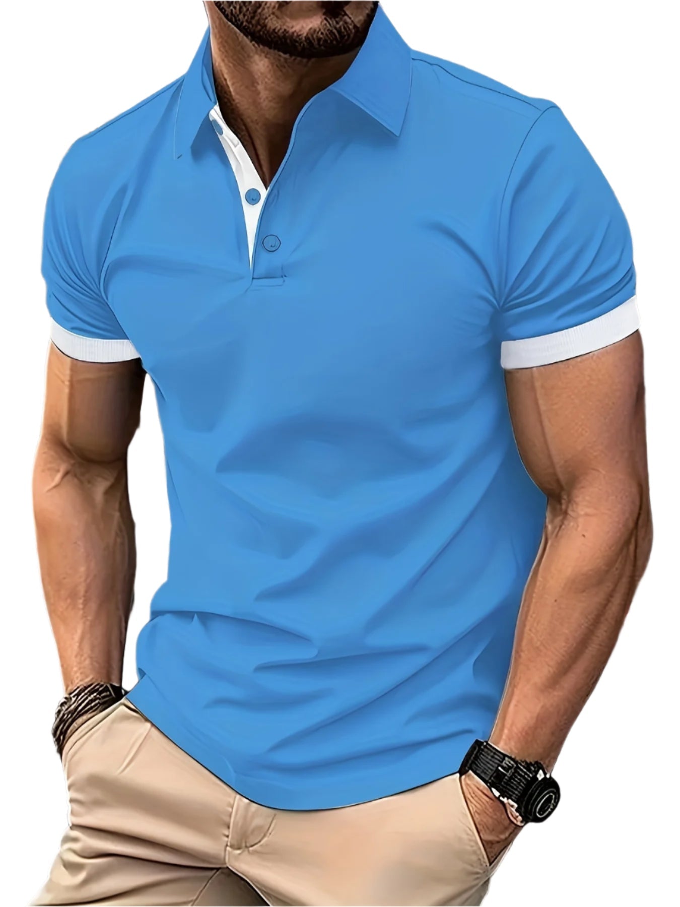 Premium Heren Polo Shirt Korte Mouwen