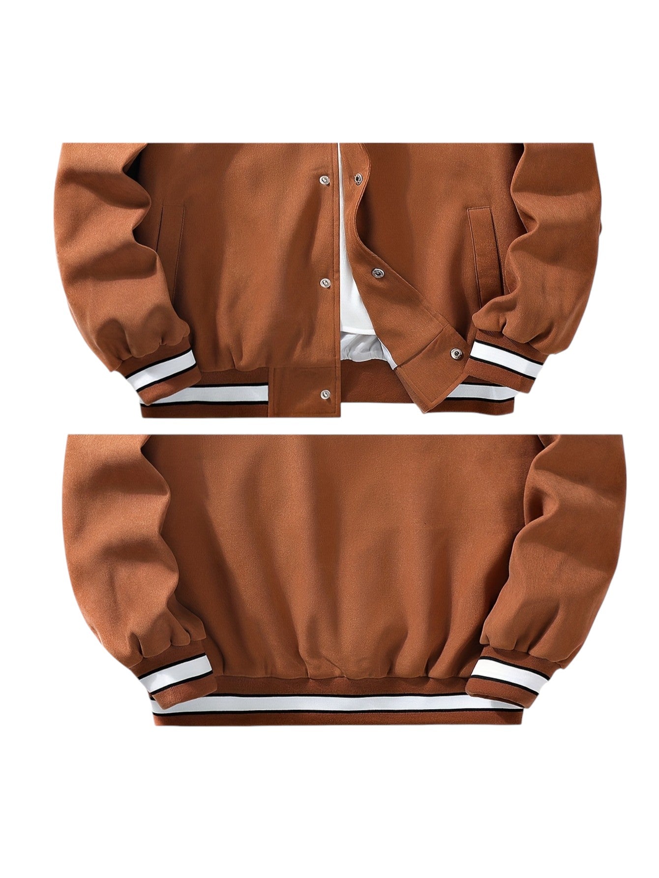 Casual Varsity Jack Met Capuchon Voor Heren