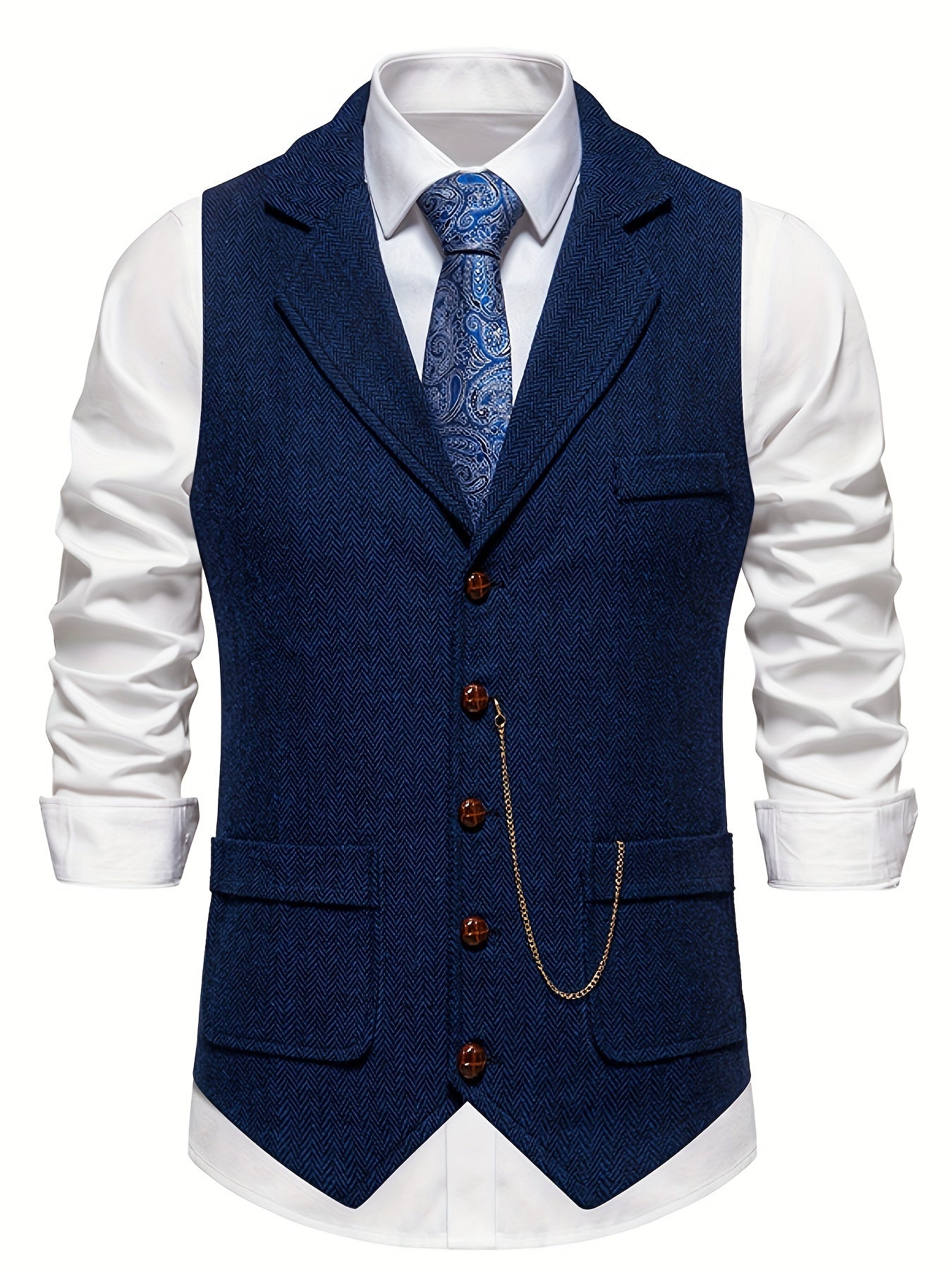 Klassiek Heren Gilet Getailleerd