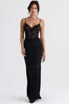 elegante korset maxi-jurk