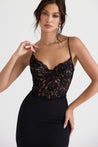 elegante korset maxi-jurk