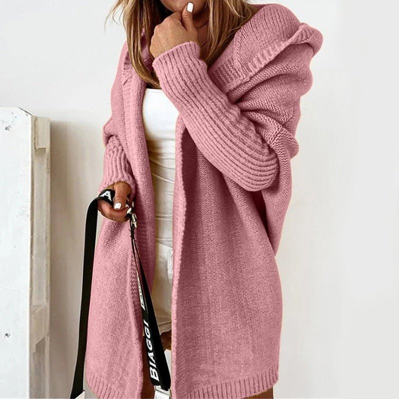 Dames lang gebreid vest | Oversized