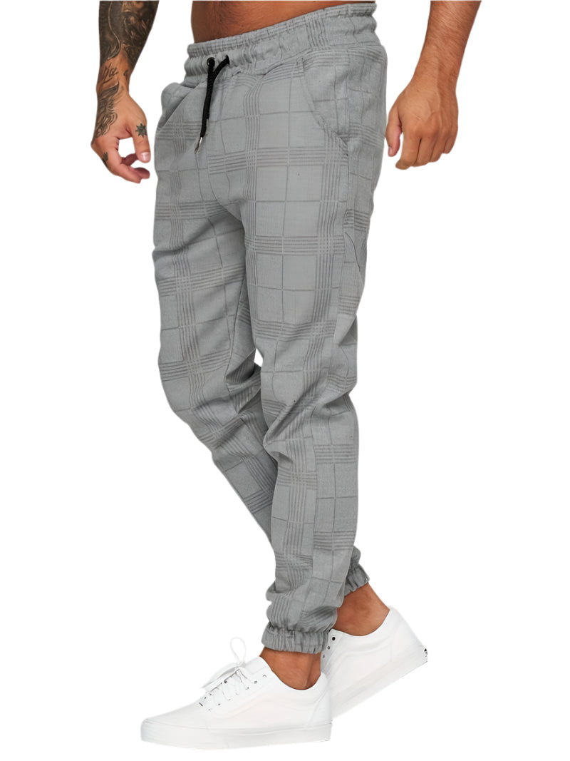 Xander - Trendy Geruite Joggingbroek Heren