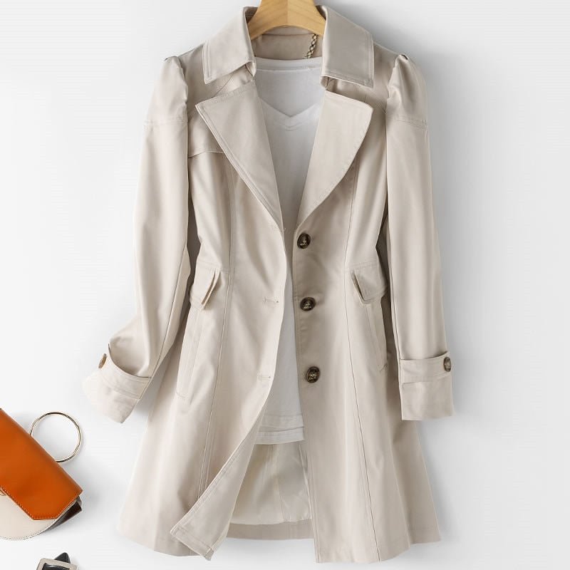 Klassieke Dames Trenchcoat | Knopen