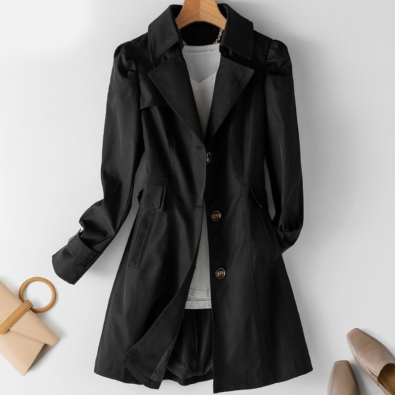 Klassieke Dames Trenchcoat | Knopen