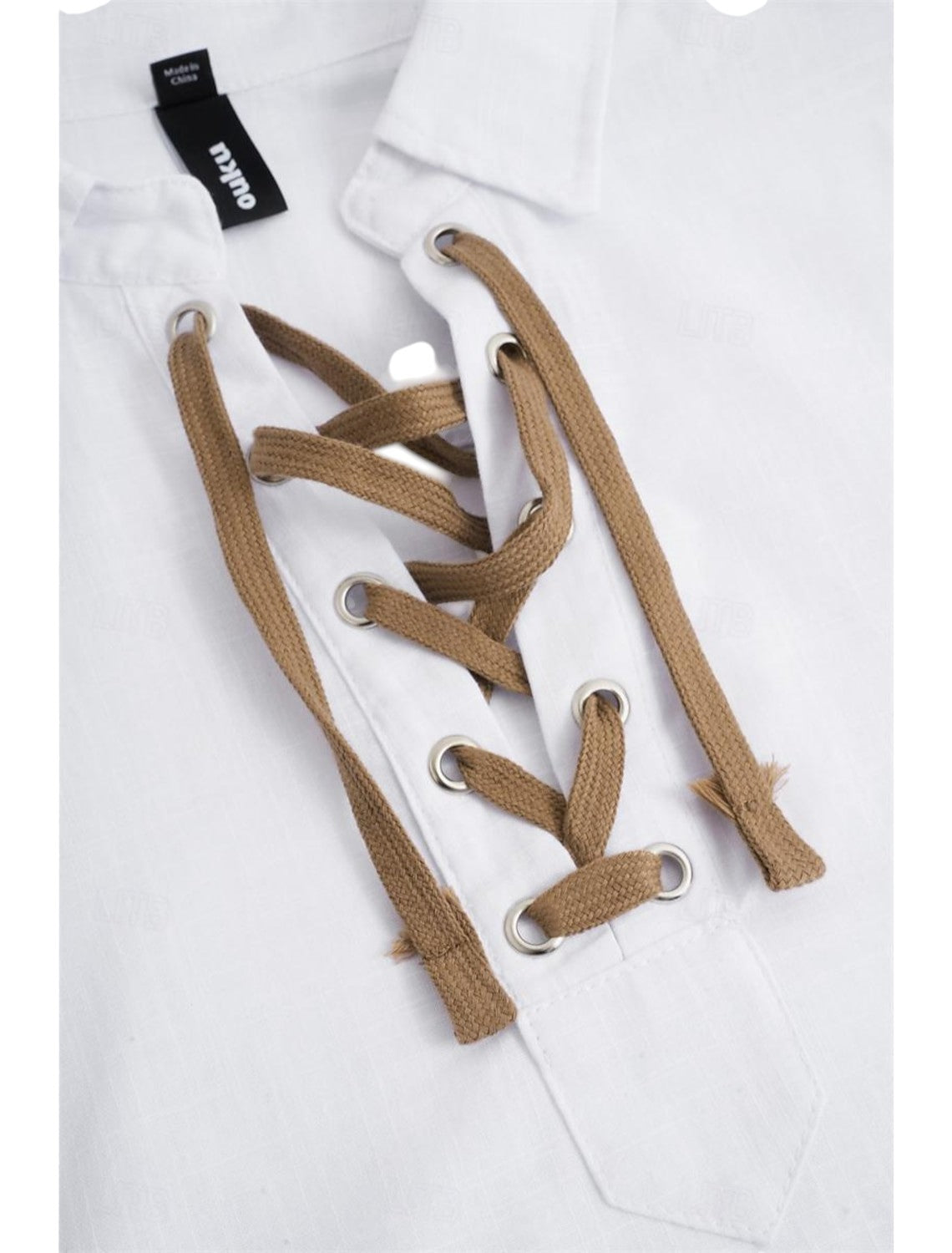 Linnen Zomer Shirt Met Lange Mouwen