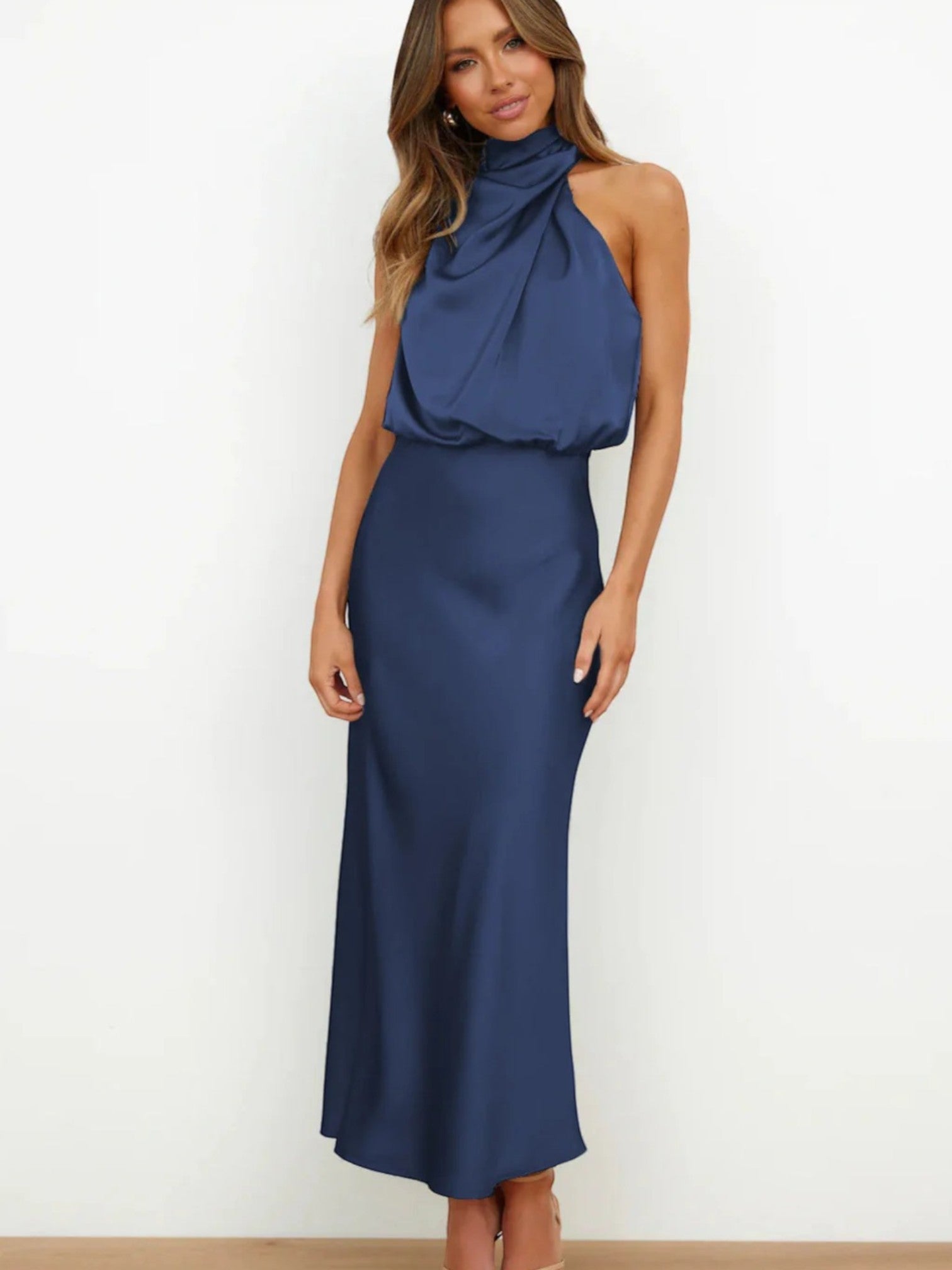 Carmen | Maxi Halterjurk Blauw