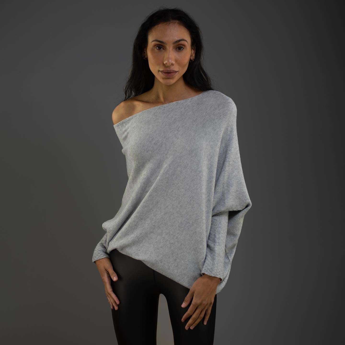 Stijlvolle Off Shoulder Trui Losse Pasvorm