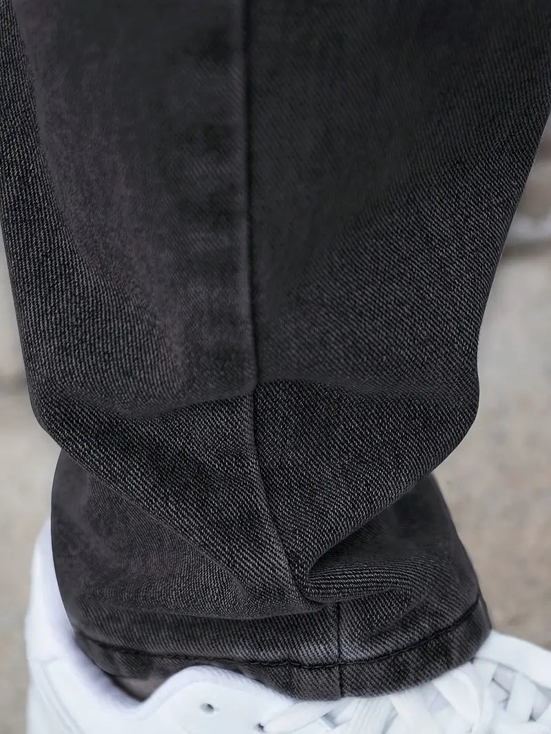 Casual Straight Leg Lichte Washed Heren Jeans - Velanza