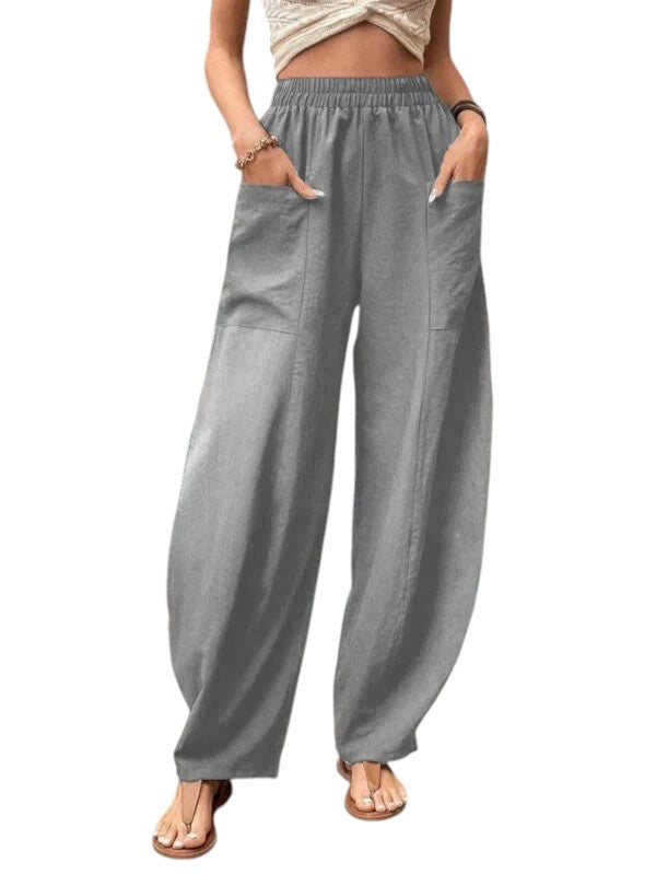 Wijde Dames Broek Met Stretch