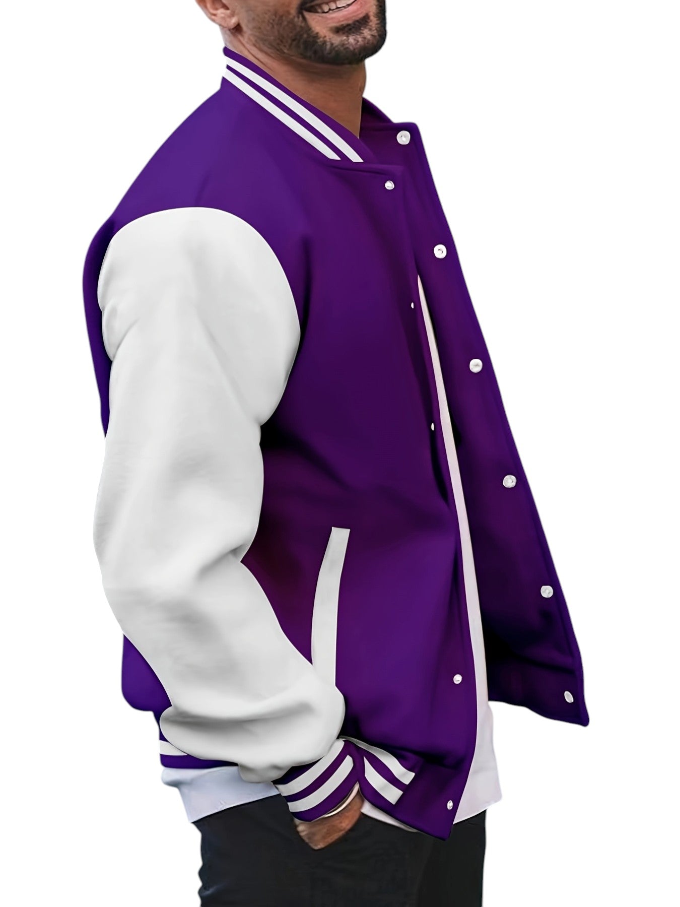 Klassieke Varsity Jas – Heren Casual Baseball Jack met Regular Fit