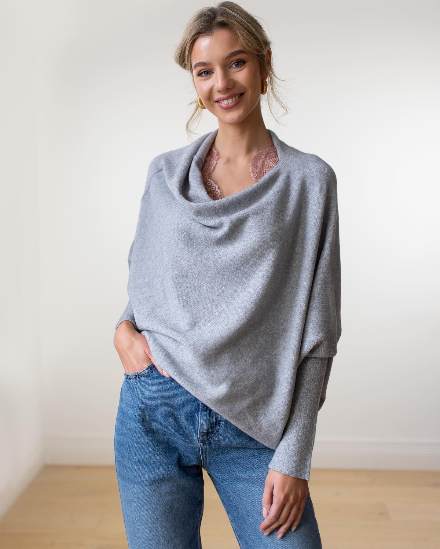 Stijlvolle Off Shoulder Trui Losse Pasvorm