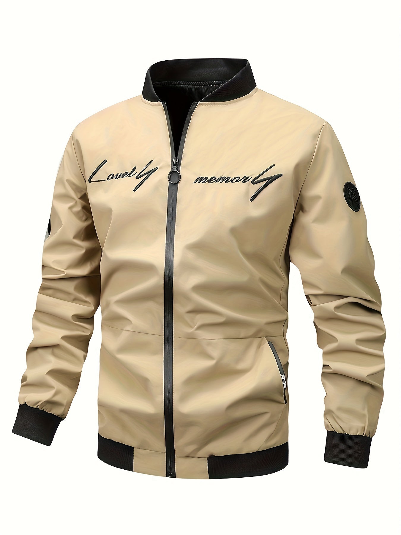 Slim Fit Bomberjas Voor Heren