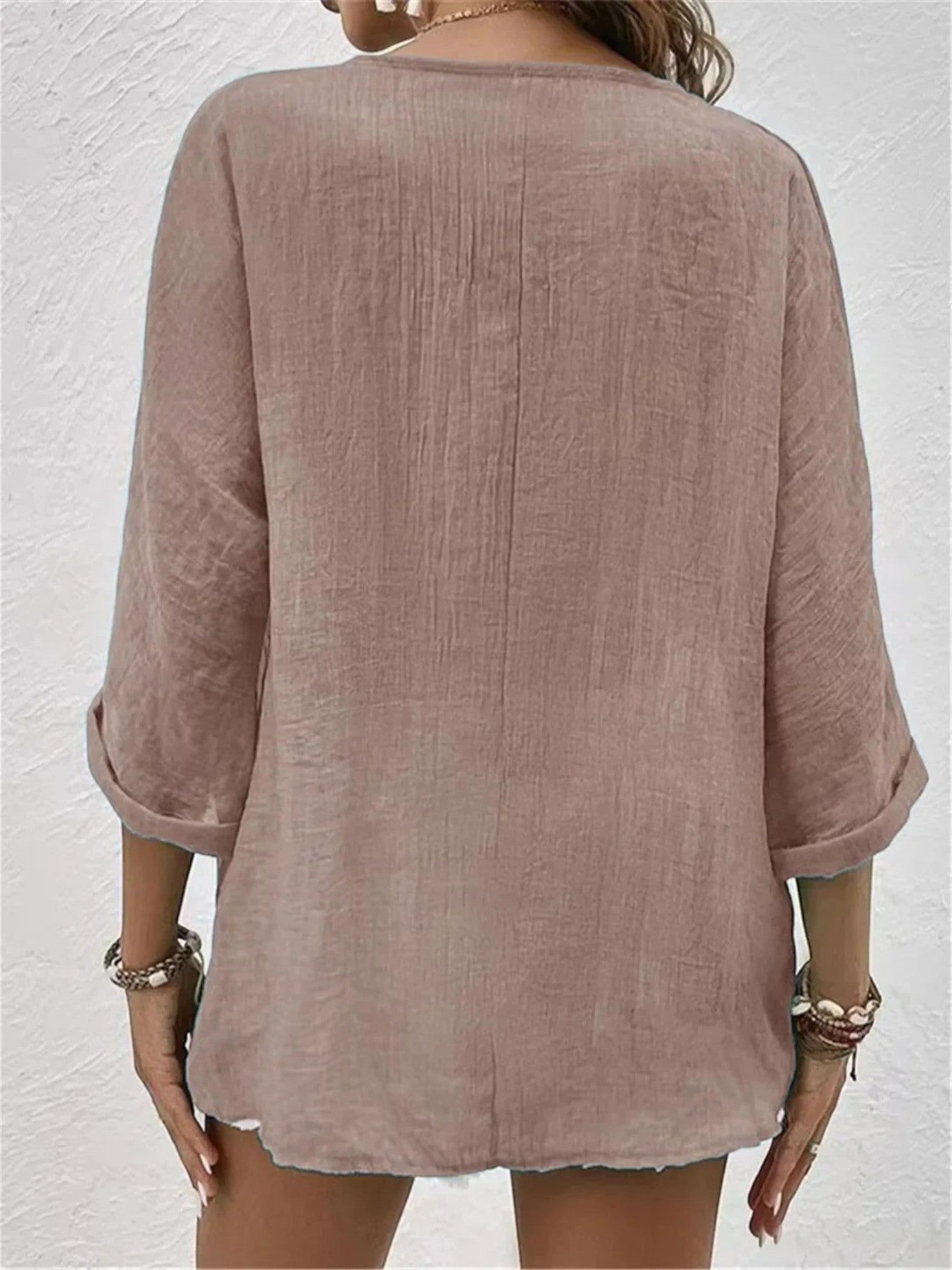 Adèle | Casual Zomer Blouse Met Lange Mouwen