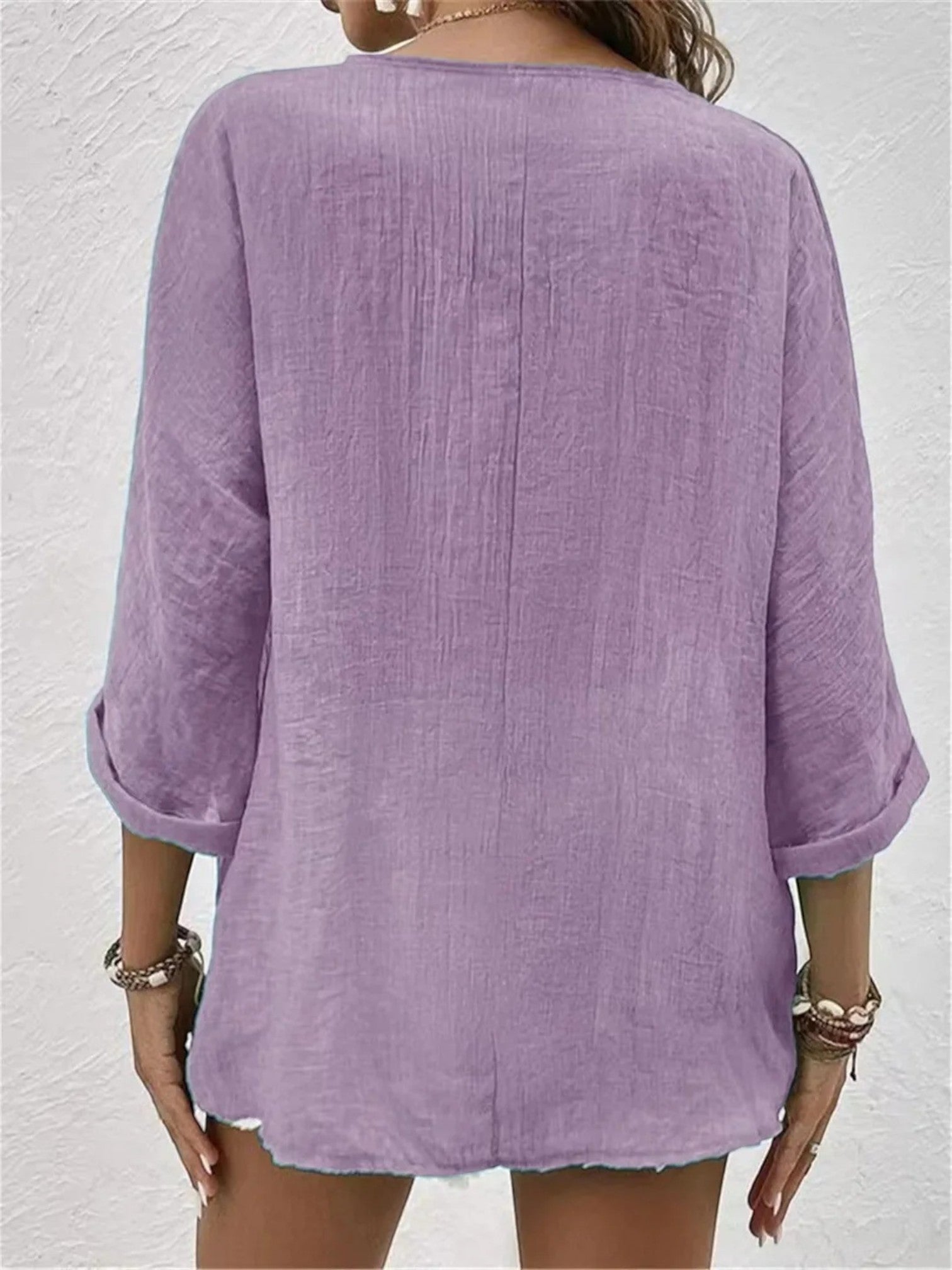 Adèle | Casual Zomer Blouse Met Lange Mouwen