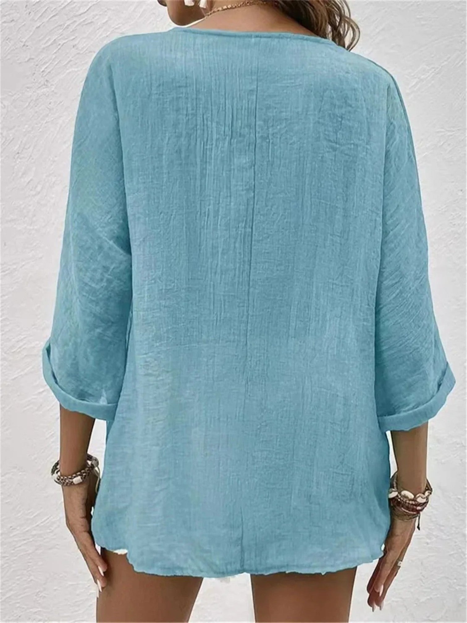 Adèle | Casual Zomer Blouse Met Lange Mouwen