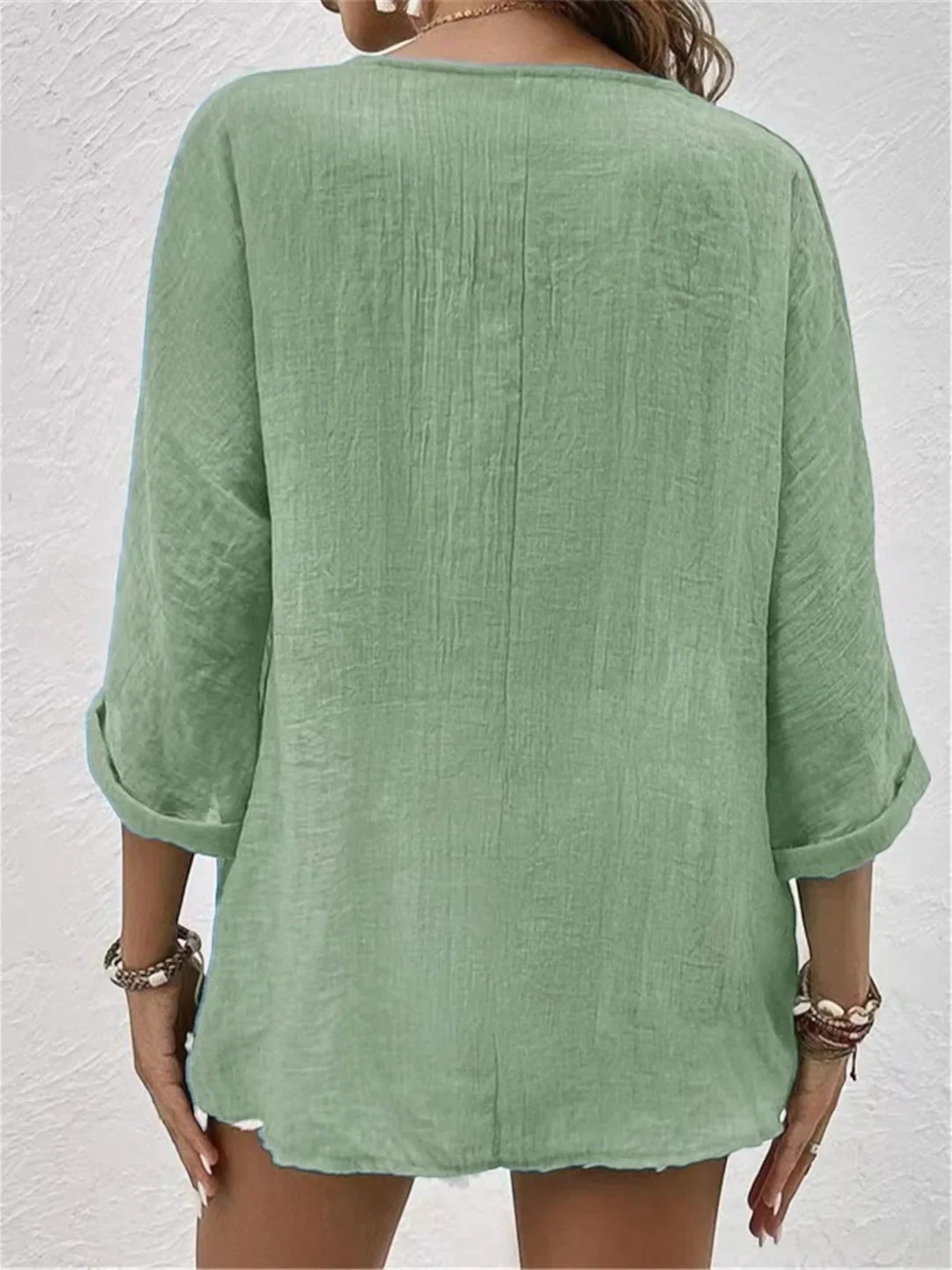Adèle | Casual Zomer Blouse Met Lange Mouwen