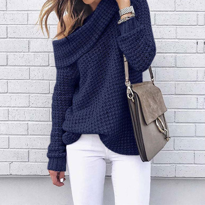 Stijlvolle Off-shoulder Trui - Angela Sweater