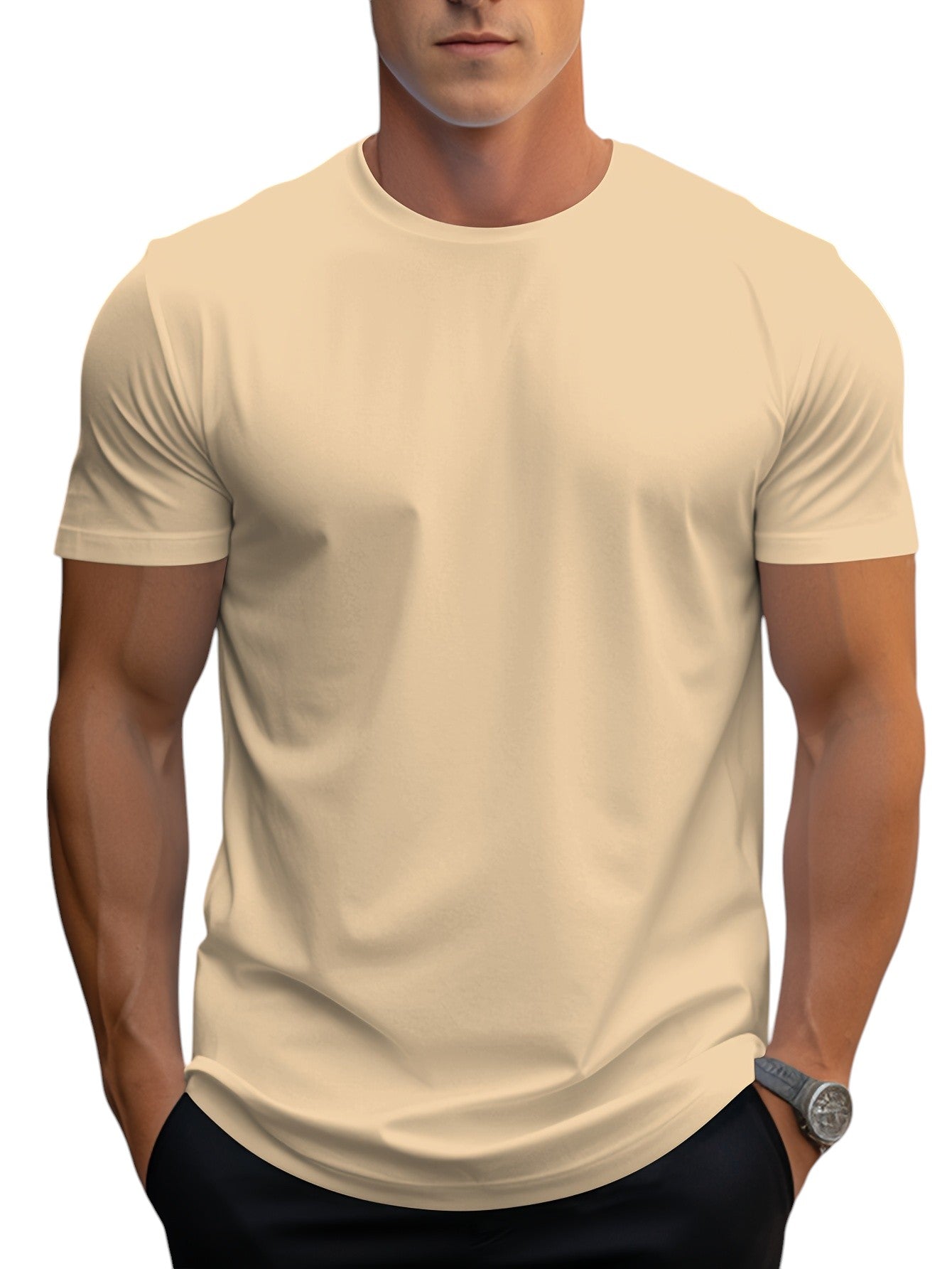 Heren Basic T-shirt Regular Fit